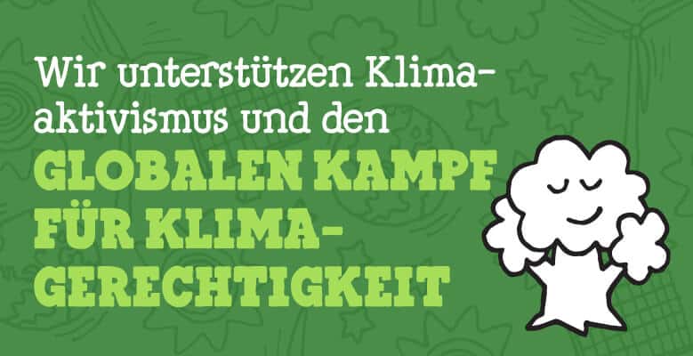 We support climate action and the global fight for climate justice