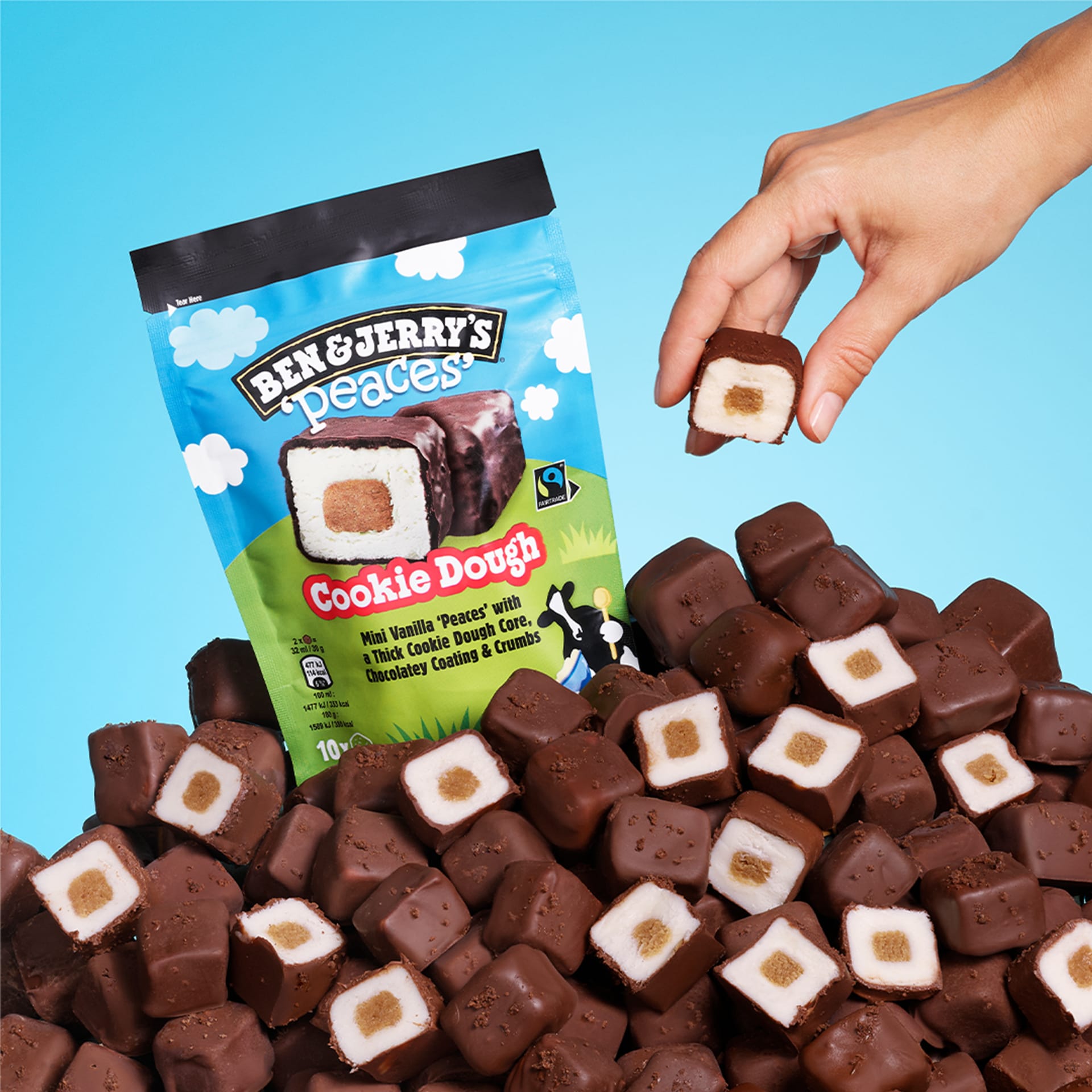 Cookie Dough Peaces Original Ice Cream bag