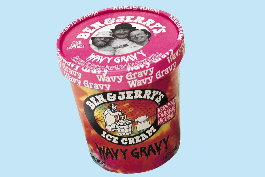 Alte Verpackung von Wavy Gravy